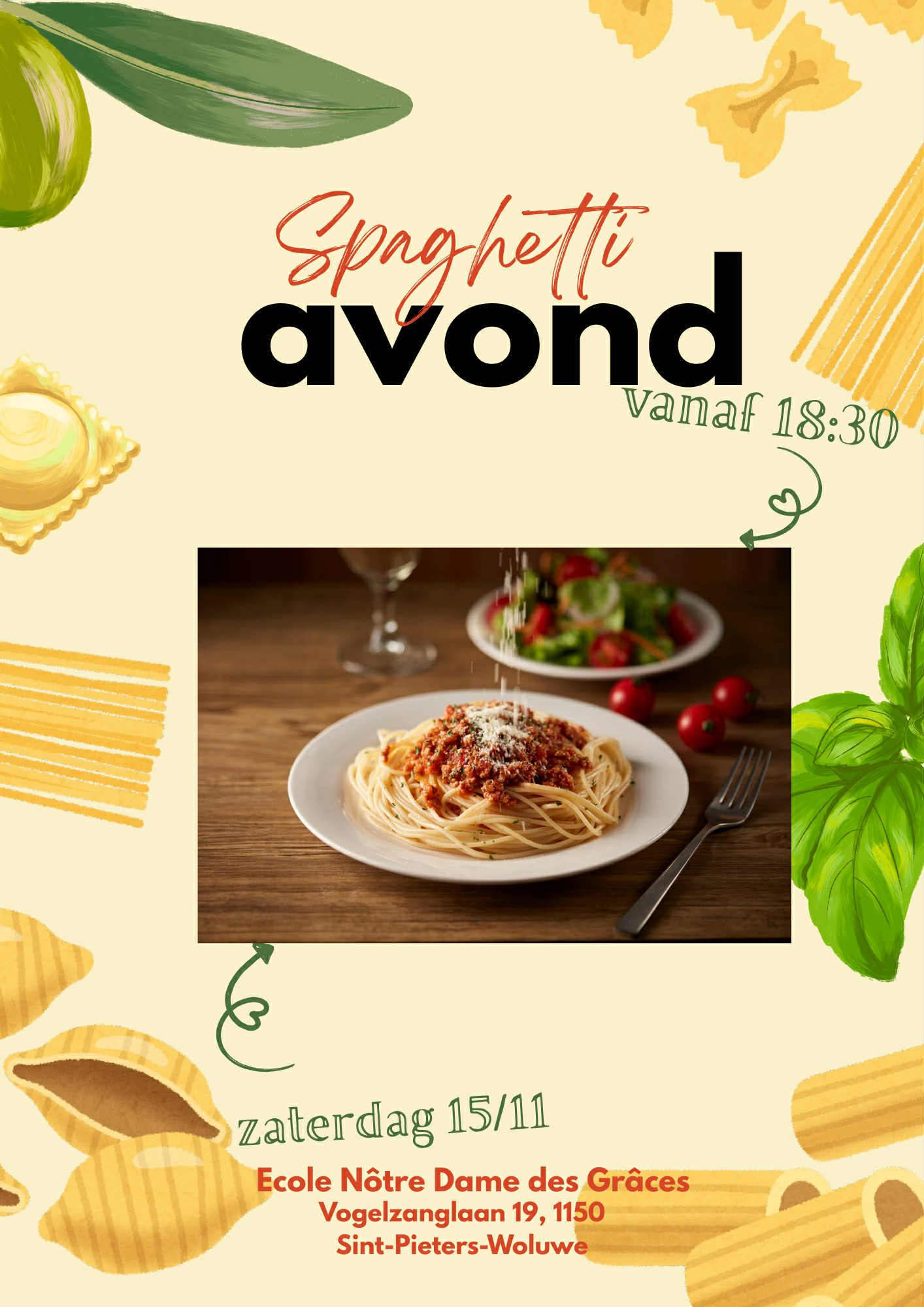 Poster Spaghattiavond 2025